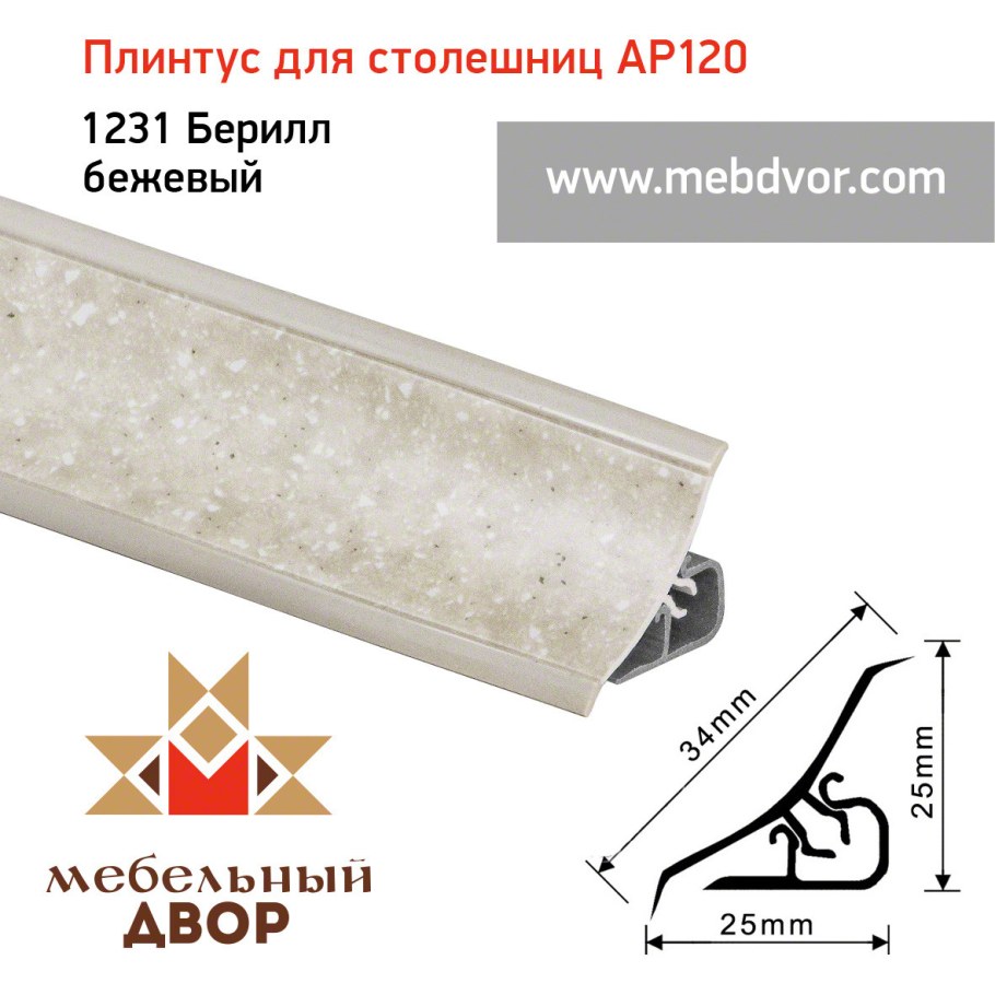 Zermoplast плинтус для столешницы