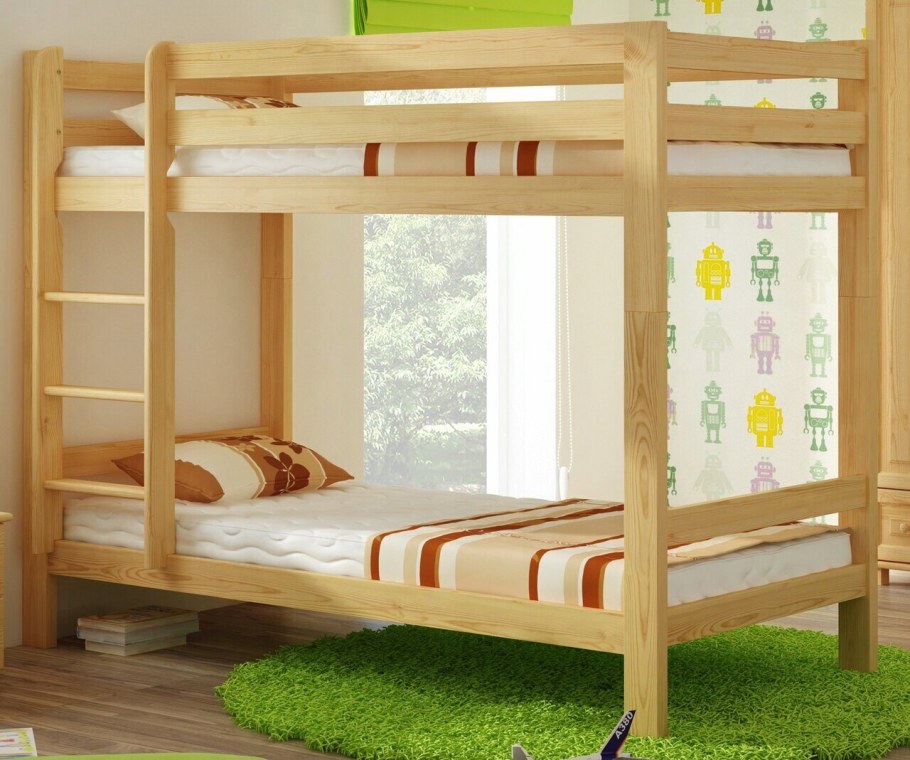 Кровать двухъярусная 90х200 массив Hoff