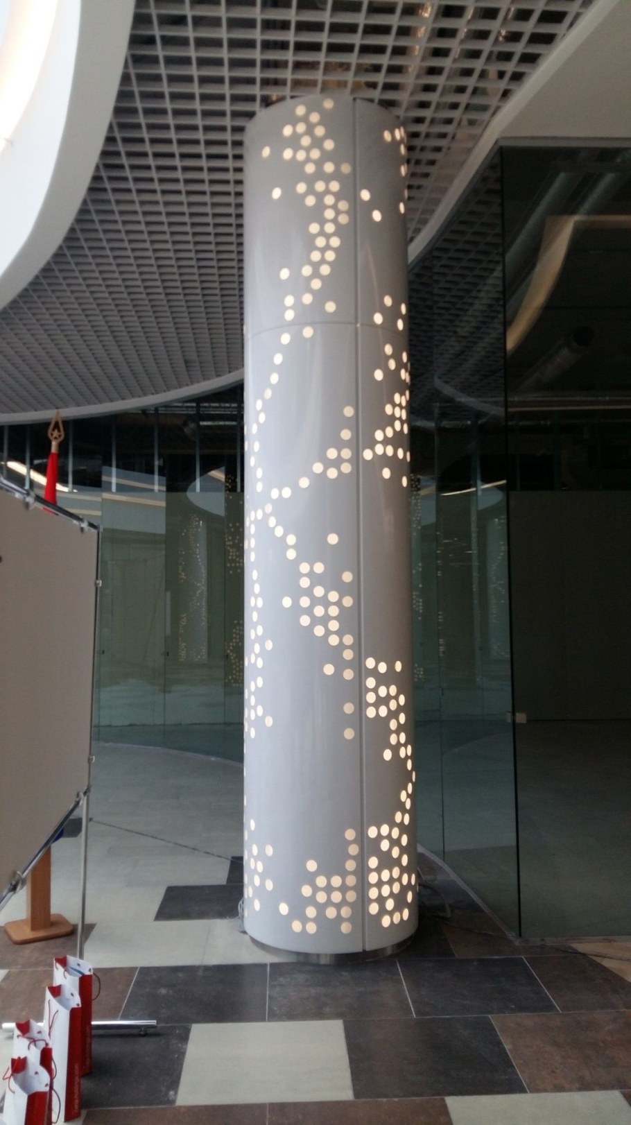 Отделка колонн нержавеющей сталью