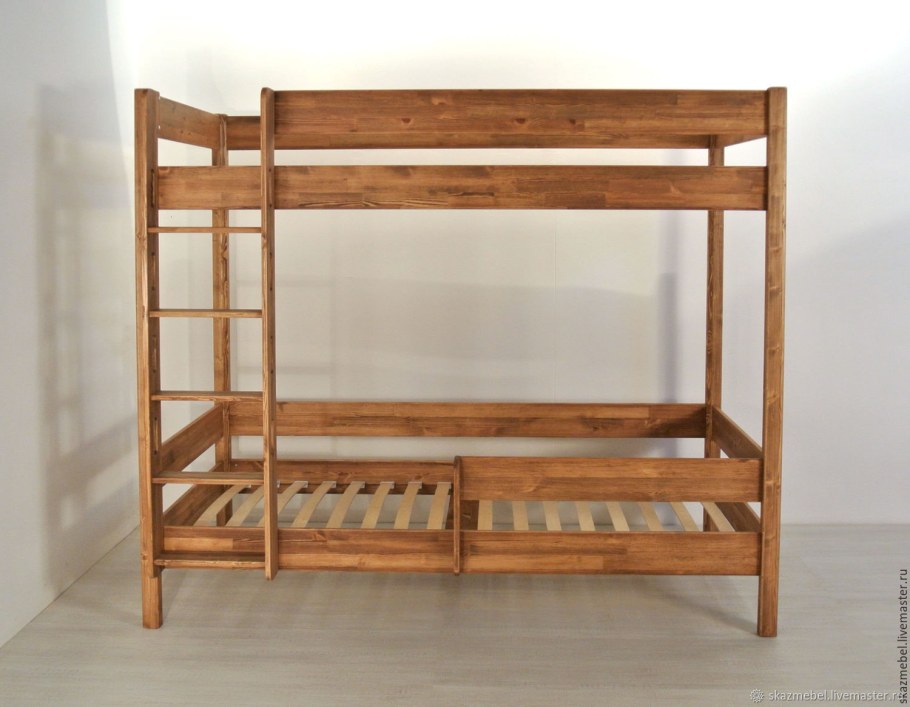 Кровать 2х ярусная деревянная мебель kroxakrox