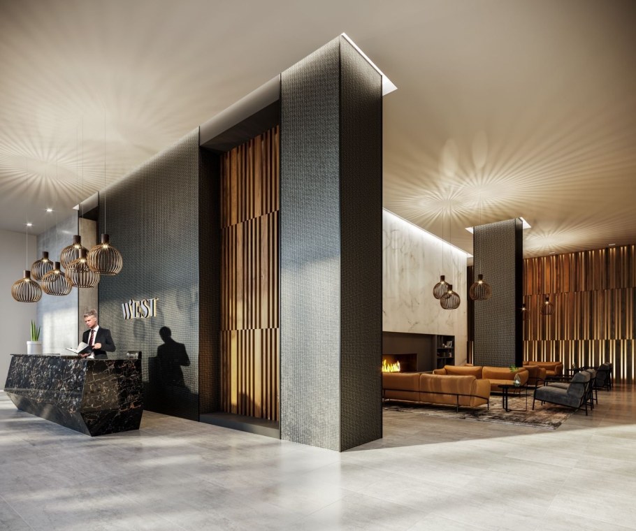 Холл гостиницы в современном стиле