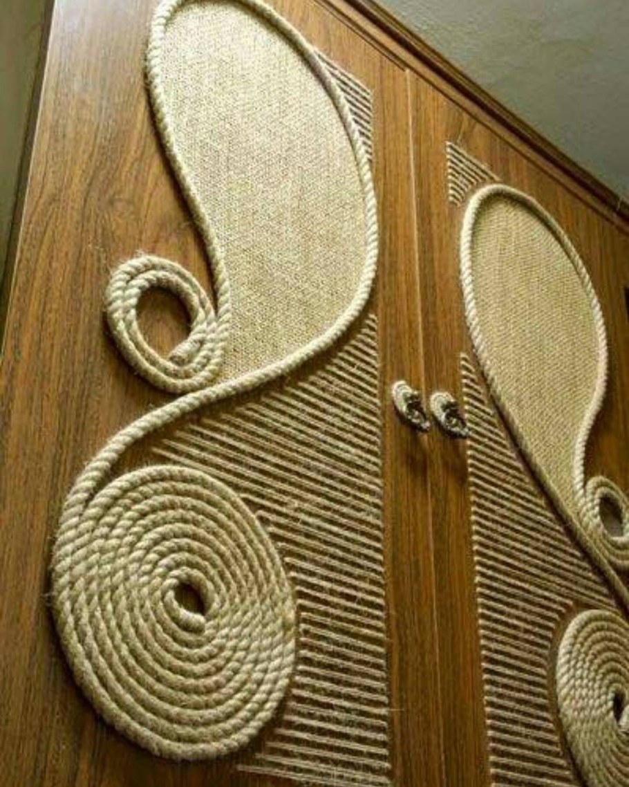 Декор из джутового каната