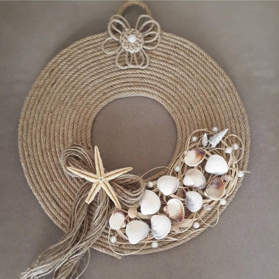 Декор из джутового шпагата