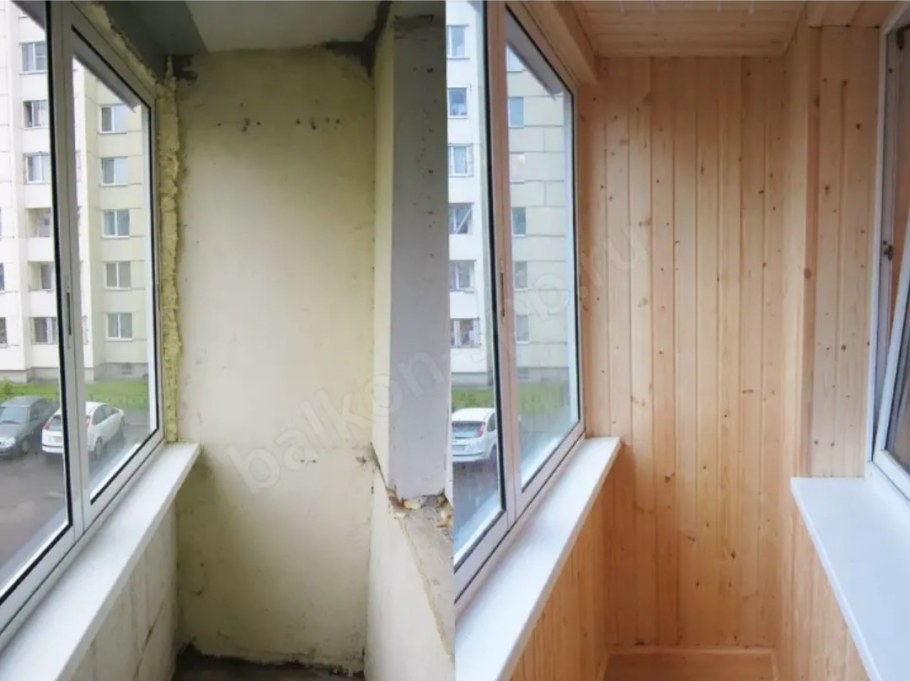 Обшивка балкона