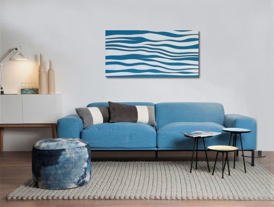 Синий интерьер Минимализм