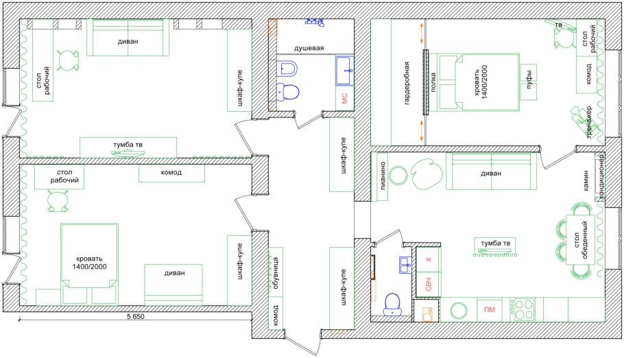 План мебельного магазина