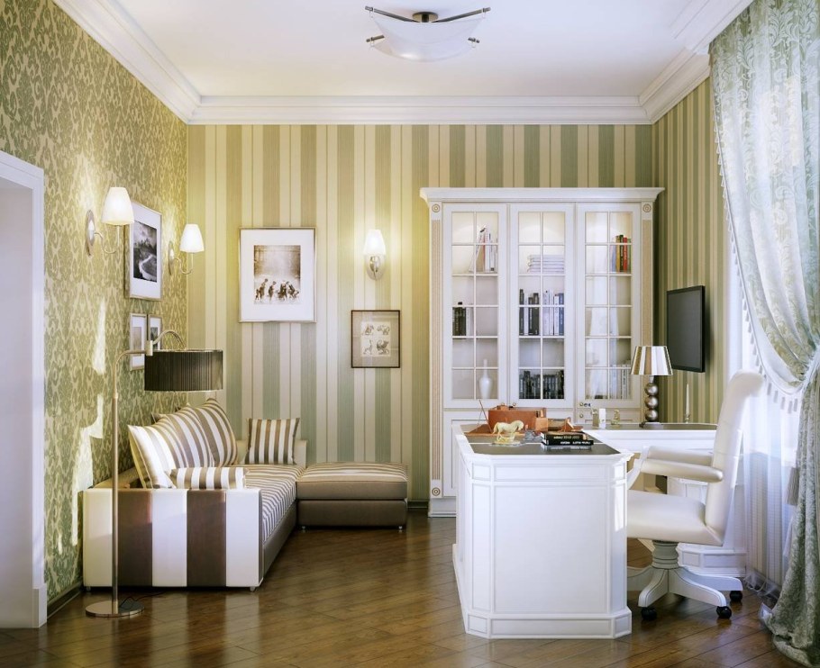 Обои в интерьере