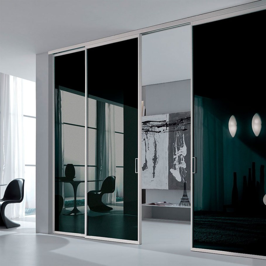 Раздвижные стеклянные перегородки