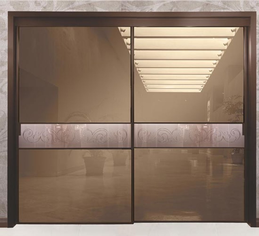 Стеклянная тонированная дверь