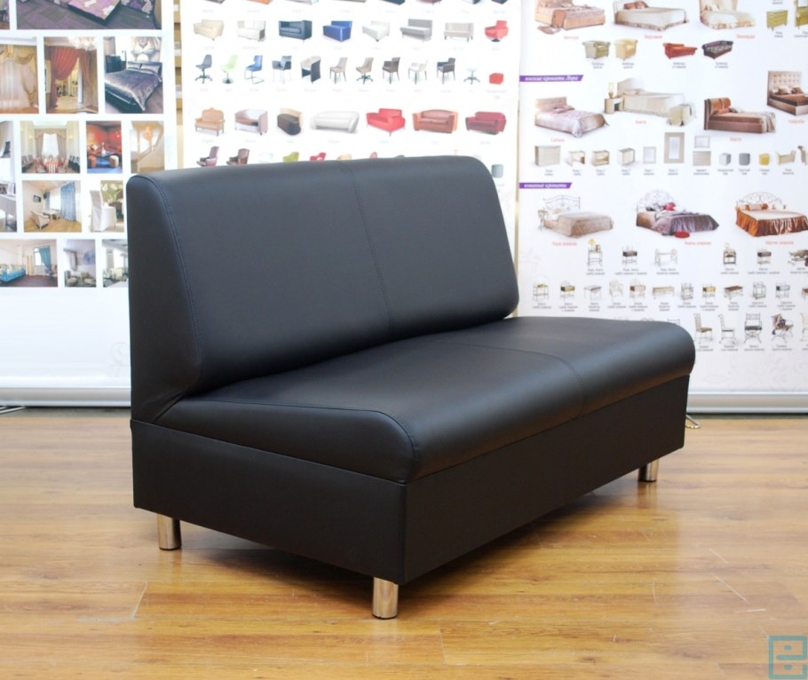 Диван Матрикс без подлокотников черный