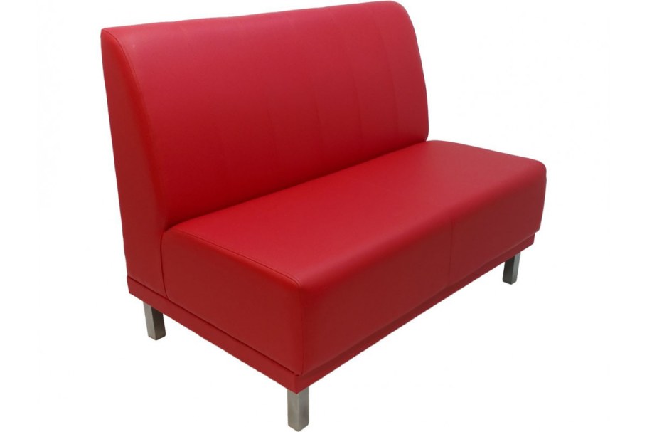 Диван офисный Твинс 2х местный красный