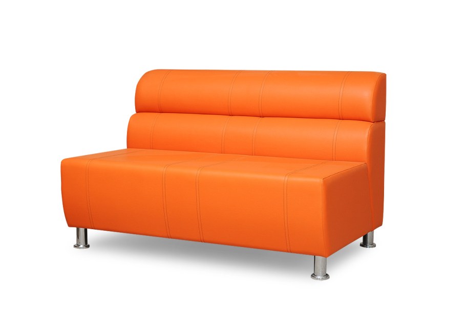 Диван офисный трехместный STM-d68 на металлокаркасе