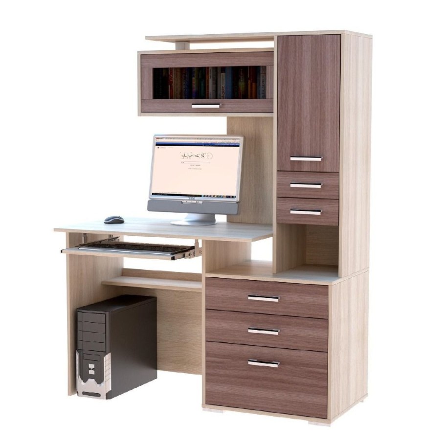 Компьютерный стол ная м-кс4, ШХГ: 130х60 см,