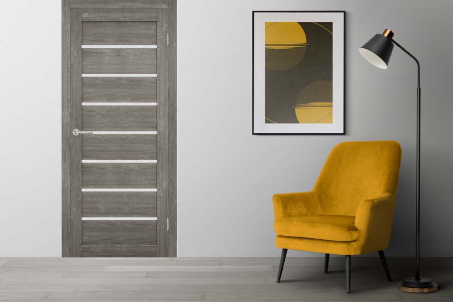 Серые двери в интерьере