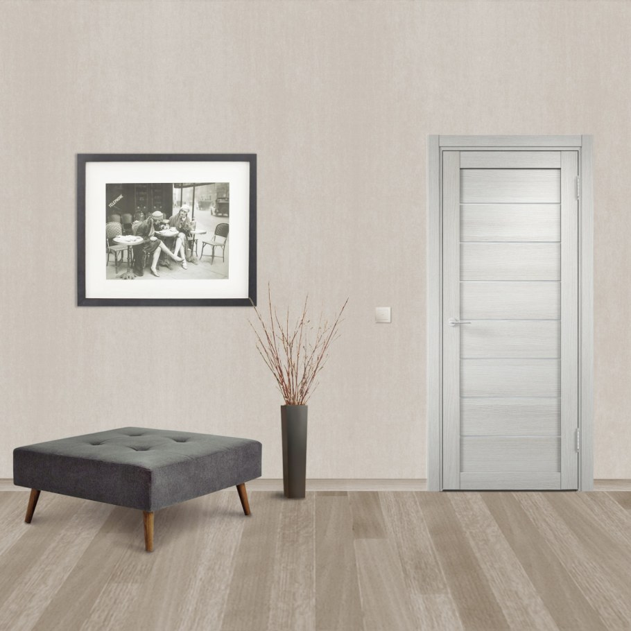 Полотно дверное глухое 80x200 см ламинация