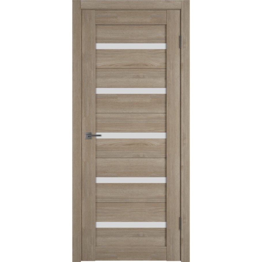 Дверное полотно "Палермо" ДГ-80 бел.дуб эко шпон (овал) хит