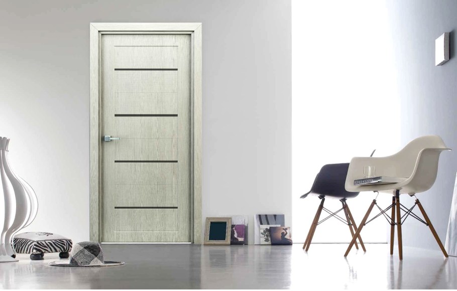 Полотно дверное Орион по 600 серый лам.