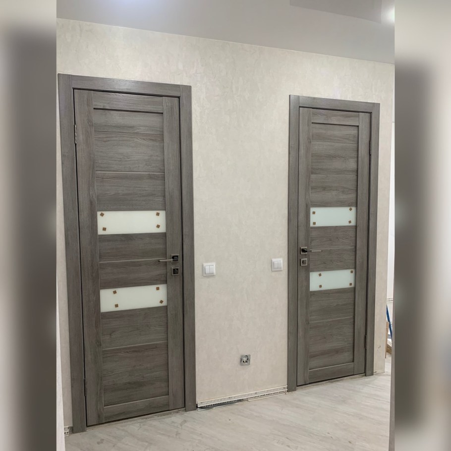 Межкомнатная дверь т-4 дуб дымчатый