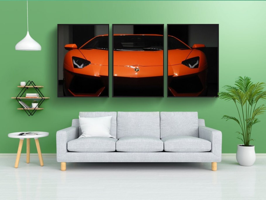 Обои Ламборджини в интерьере