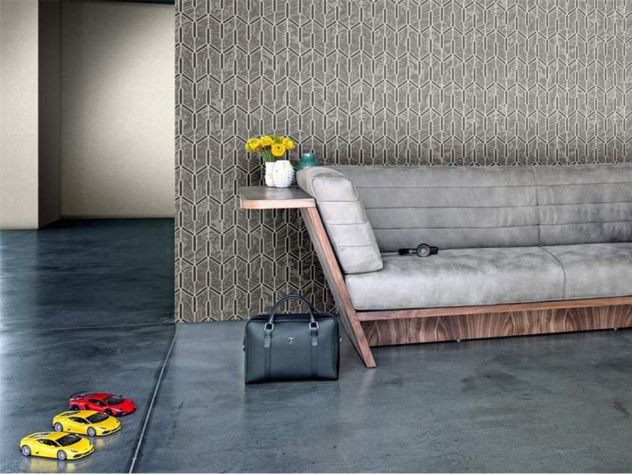 Обои Zambaiti Parati Lamborghini в интерьере