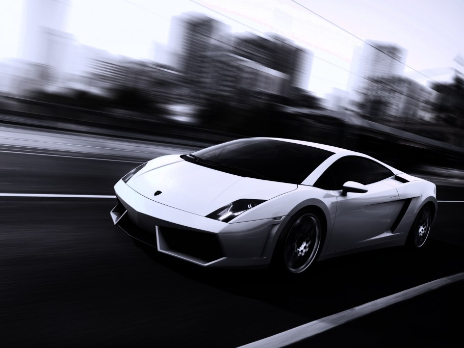Ламборджини черно белая