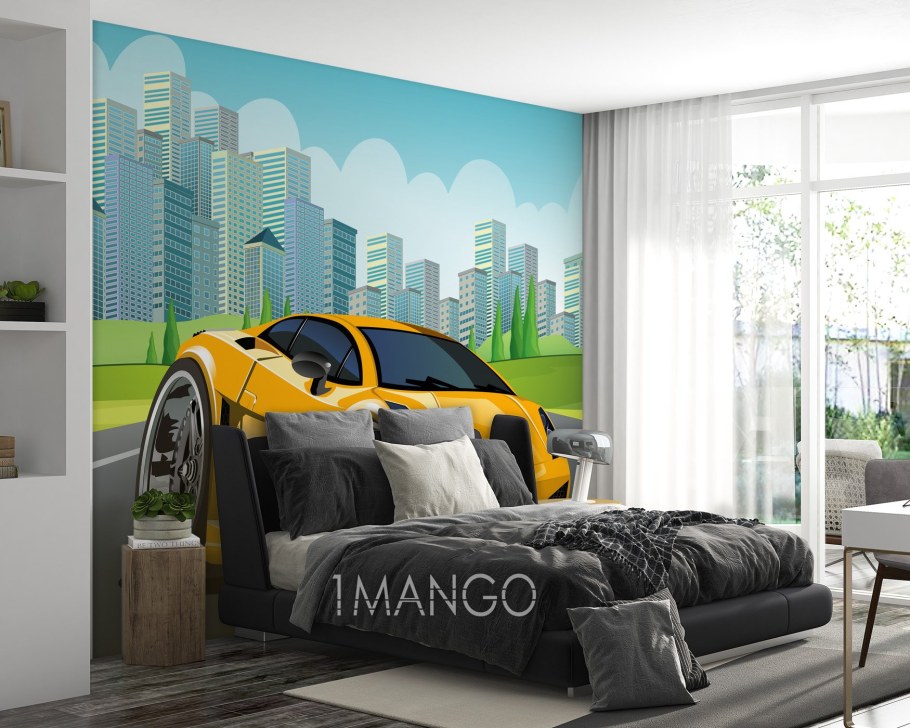 Фотообои Ламборджини для детской комнаты
