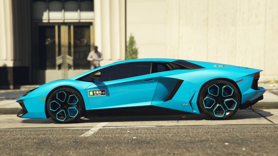 Lamborghini Aventador lp700 бирюзовый
