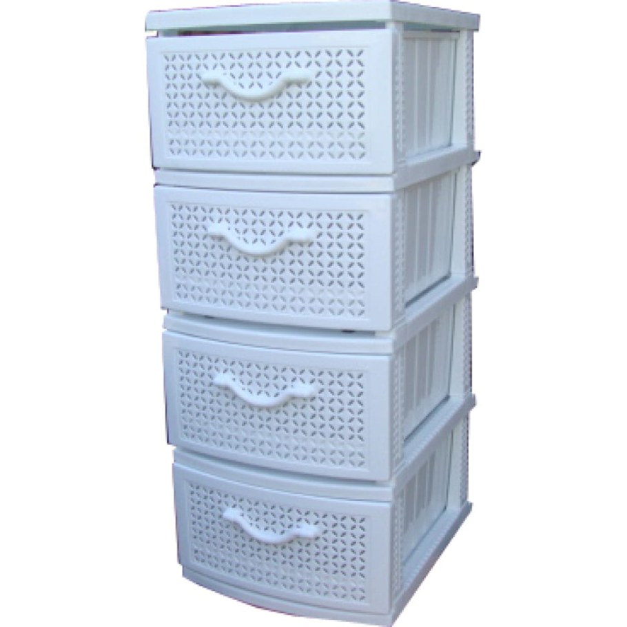 Комод "Ромашка "Росспласт" беж