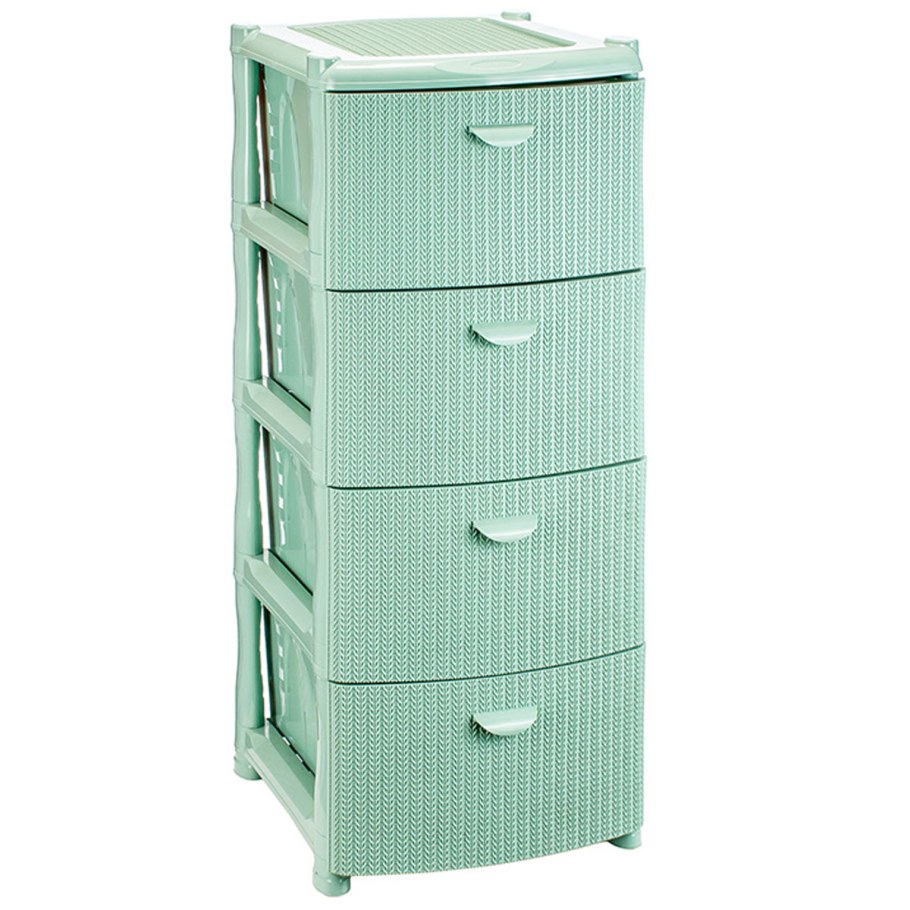 Комод вязание м 2817 4 секции 405x505x960 мм чайная роза