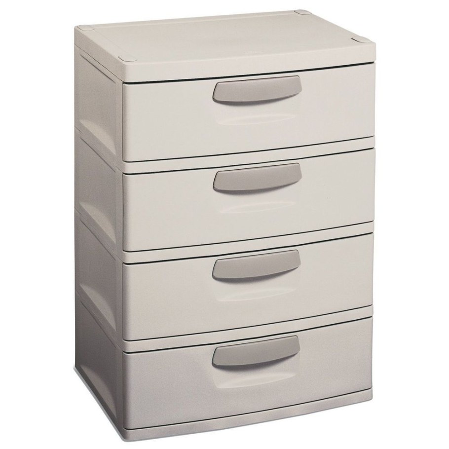 Пластиковая тумба с ящиками