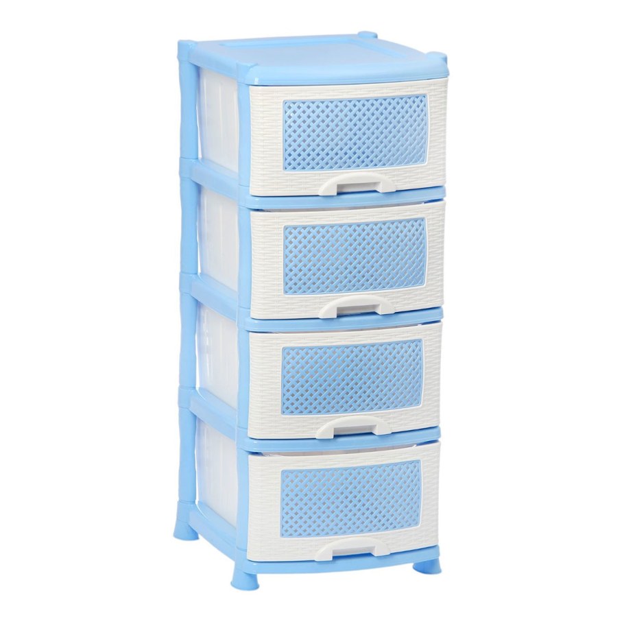 Комод 4-х секц.декор.95х39х47см "Элегант светлый" 0352/70(пластик)