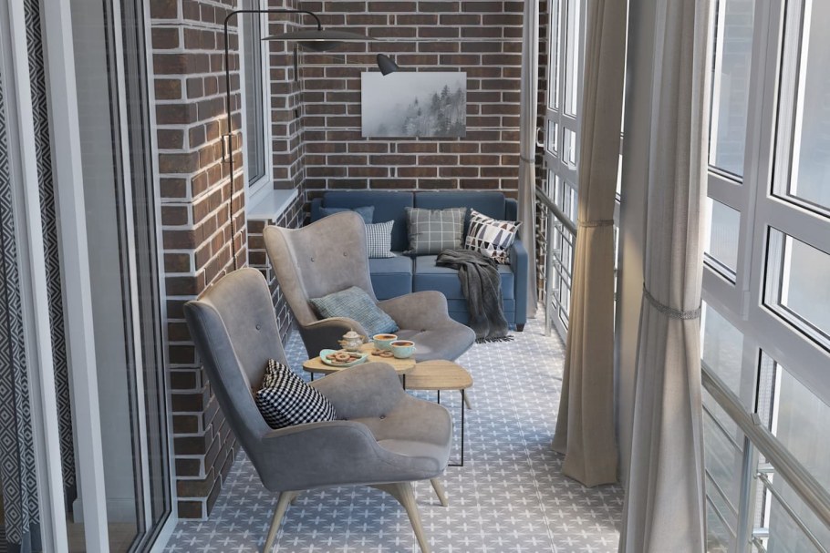 Интерьер лоджии