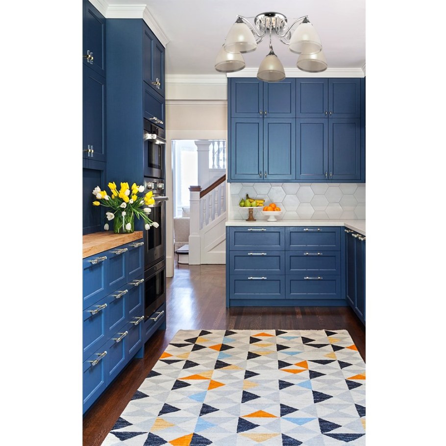 Кухня в голубом цвете