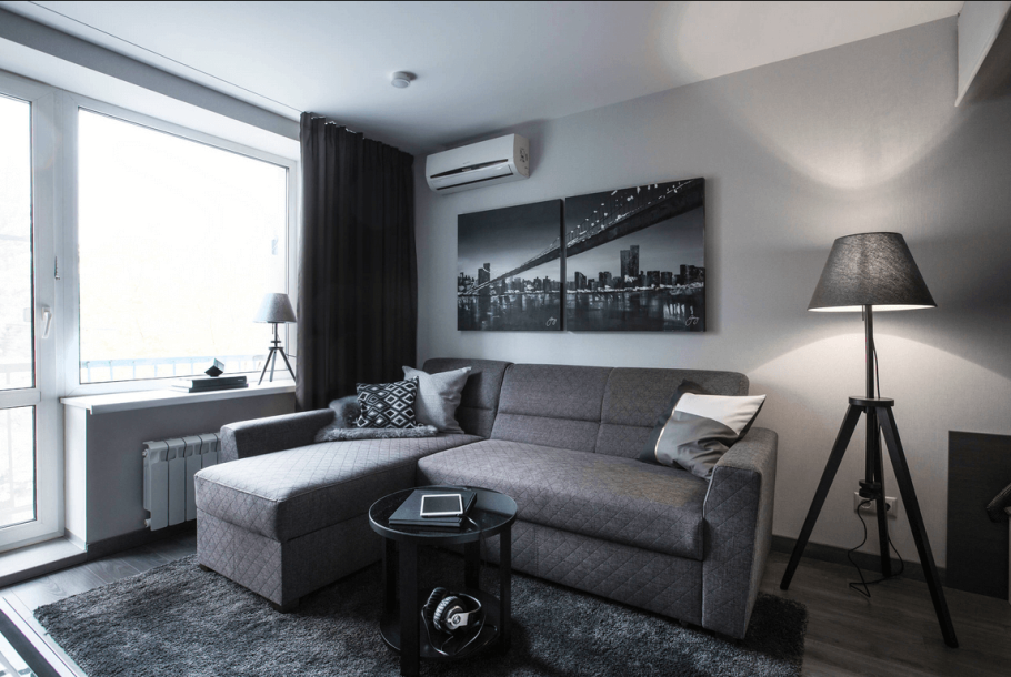 Серая гостиная