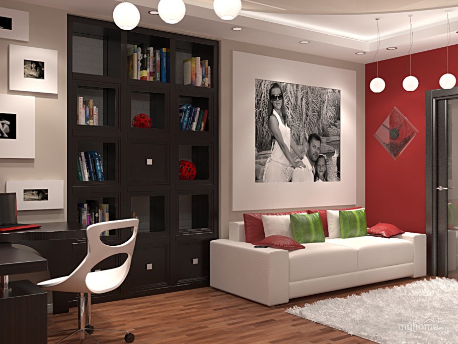 Молодежная комната для девушки мебель