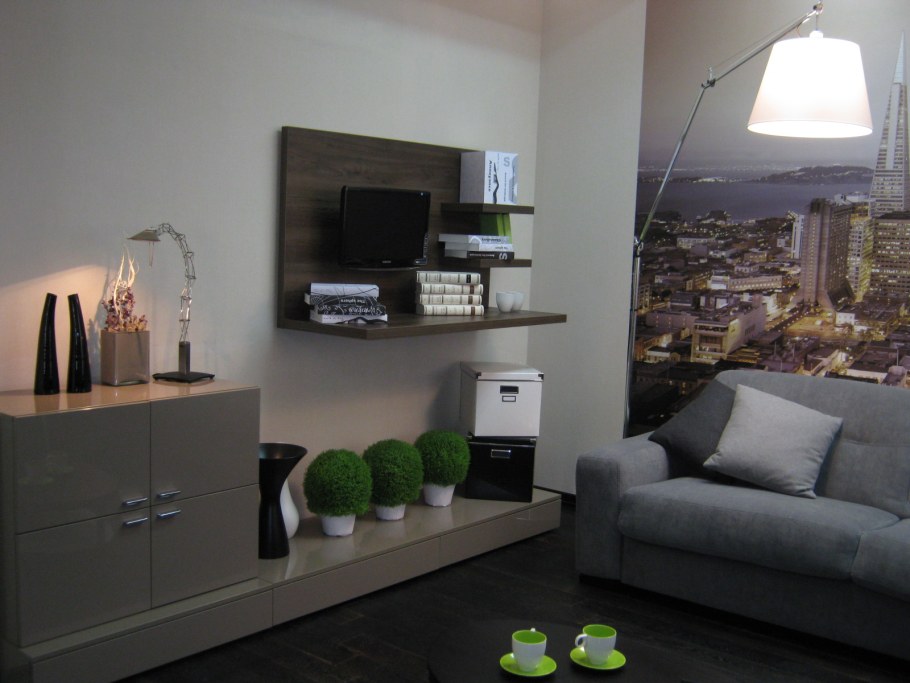 Комната молодого человека с диваном