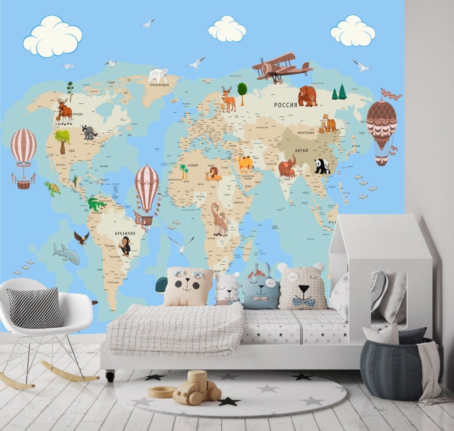 Фотообои карта