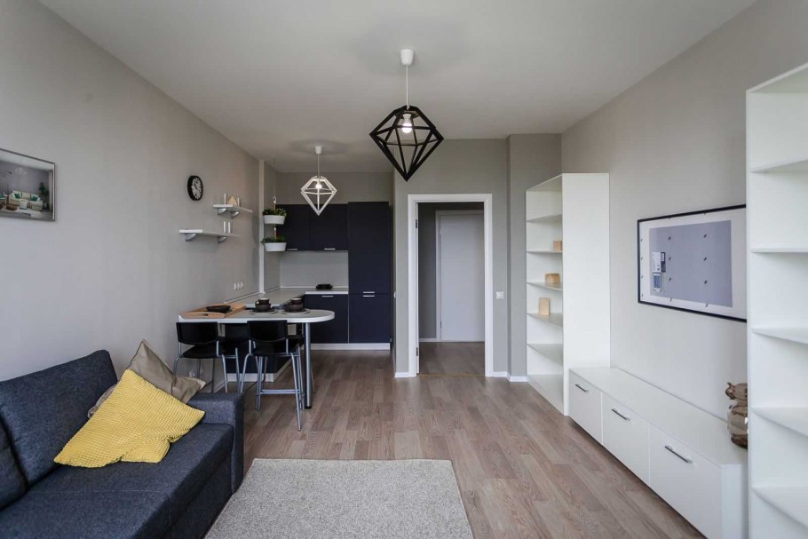 Интерьер евродвушки на 43 кв м