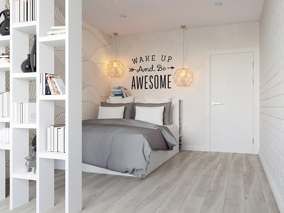 Полка перегородка для зонирования комнаты