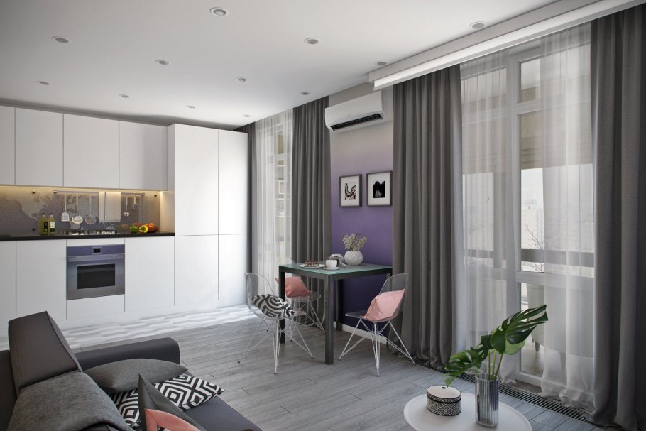 Интерьер квартиры 45 кв.м