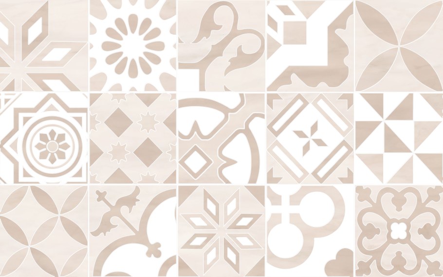 Плитка настенная Unitile portello 20x20 см 1 м² цвет бежевый