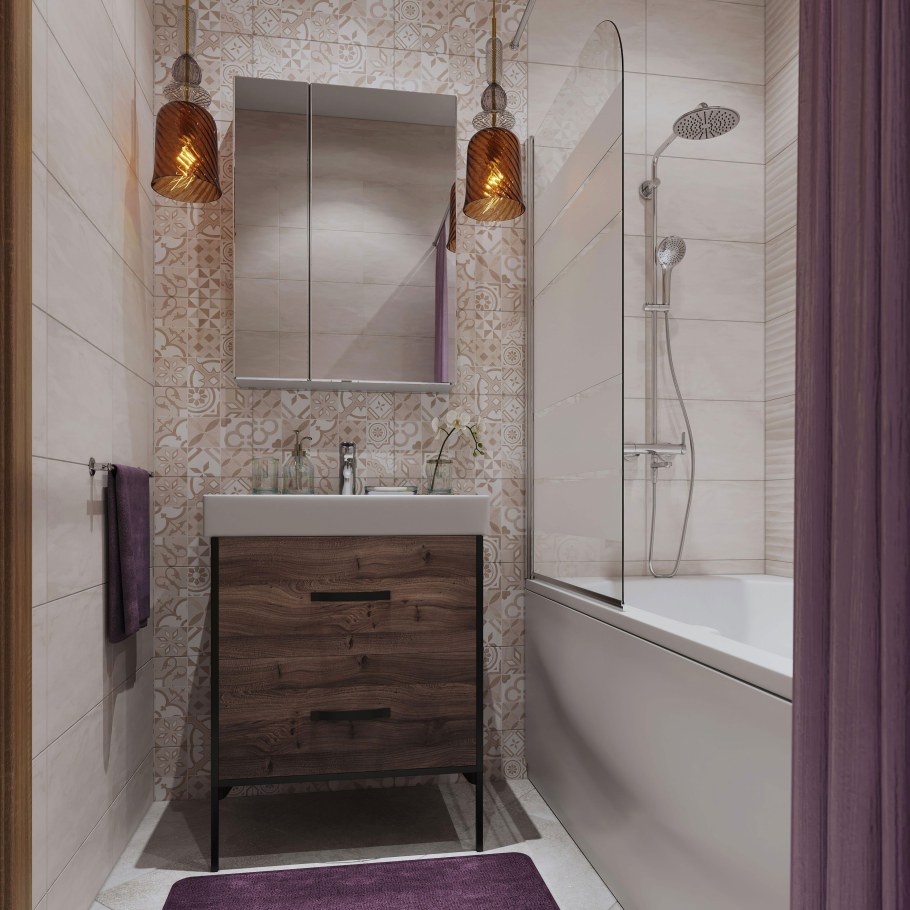 Дизайн ванны 4 кв.м