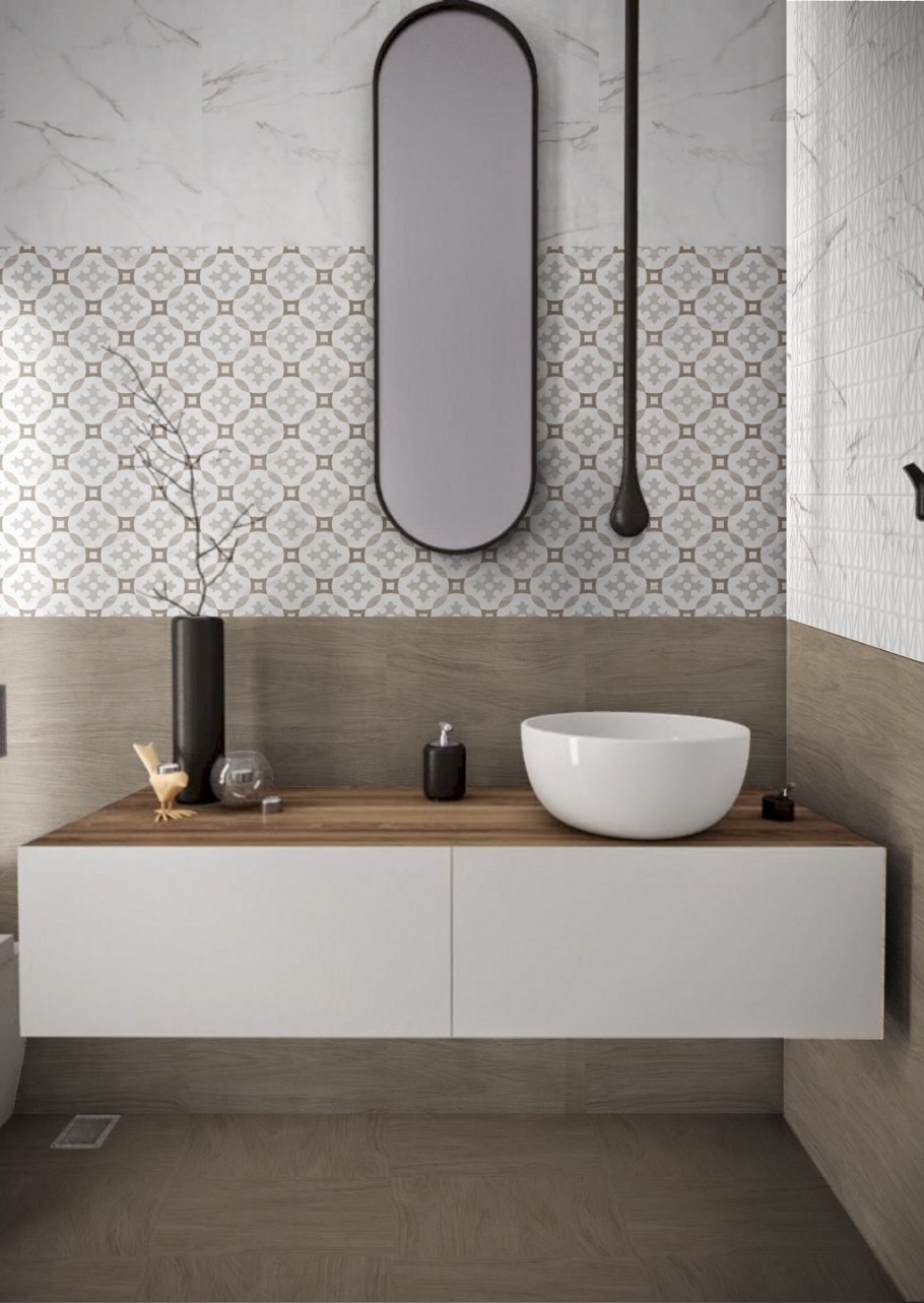 Плитка облицовочная Unitile микс бежевая