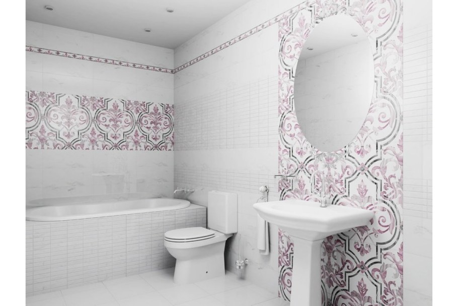 Плитка с узором в ванную