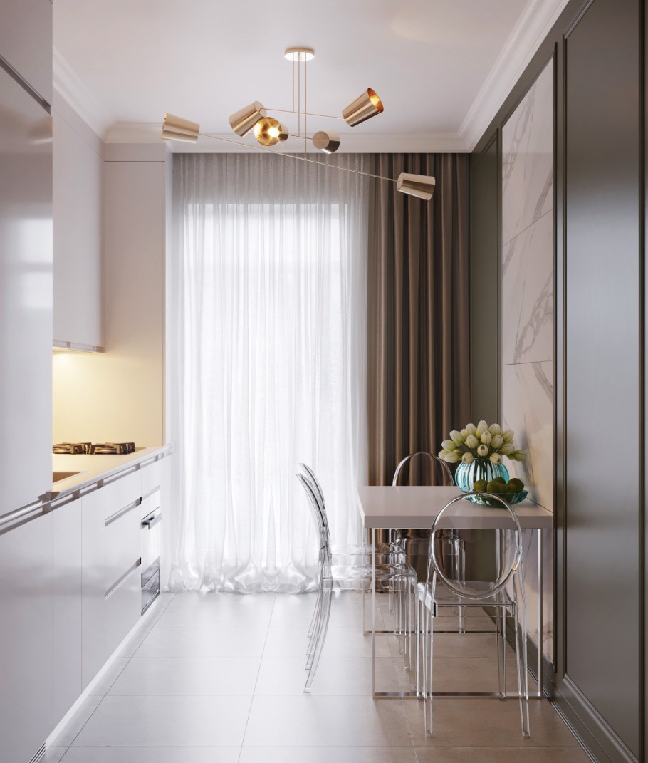 Шторы на кухню Минимализм