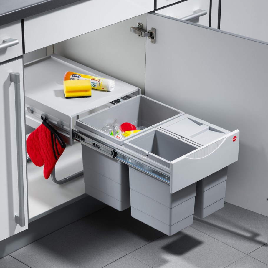 Встраиваемое ведро для мусора 36л (2x18) Space saving Hailo 3641-12