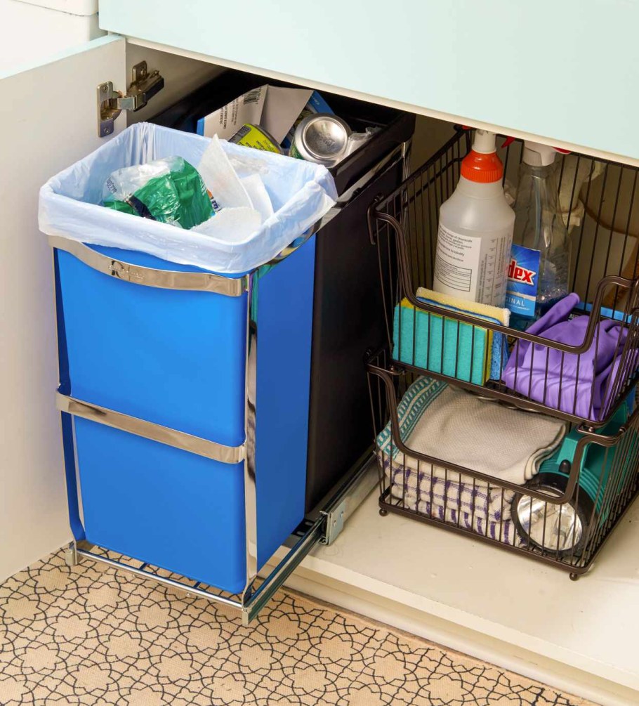 Организация пространства под мойкой на кухне