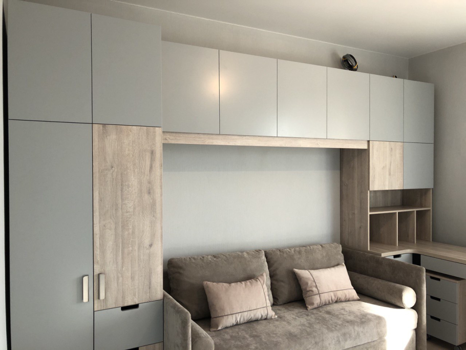 Диван встроенный в шкаф