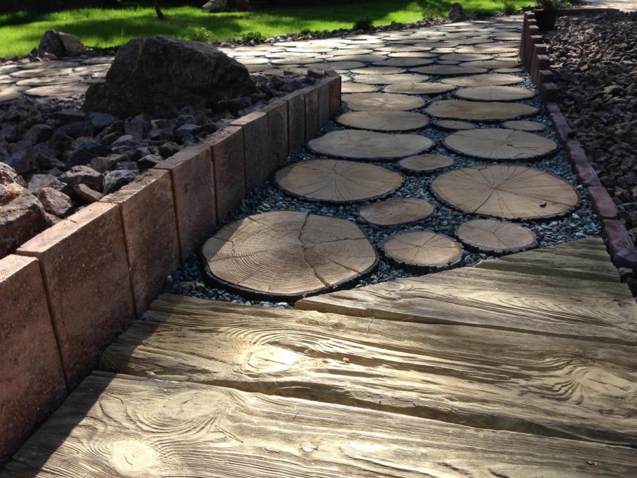 Декоративный бетон для дорожек