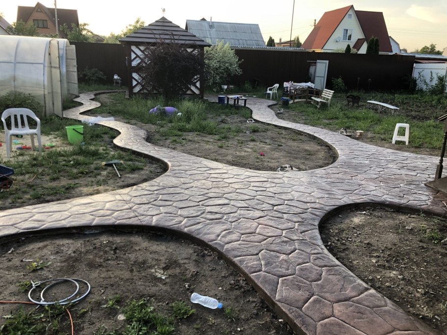 Красивые дорожки из бетона